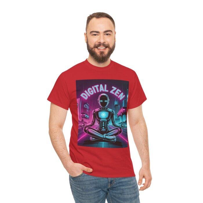Digital Zen Unisex Tee, Chill Vibe Shirt, Tech-Inspired Apparel, Gift for Gamers, Meditation Tee, Relaxing Cotton Tee - Image 8