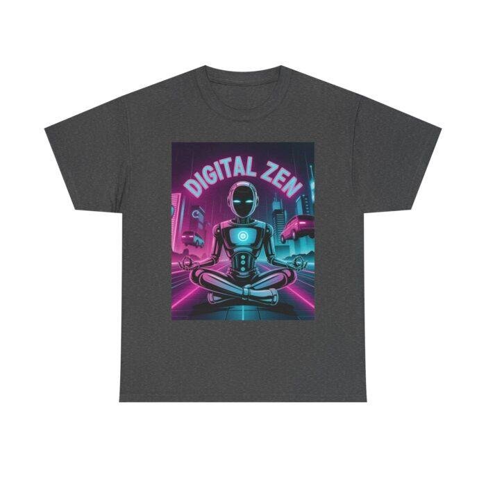 Digital Zen Unisex Tee, Chill Vibe Shirt, Tech-Inspired Apparel, Gift for Gamers, Meditation Tee, Relaxing Cotton Tee - Image 5
