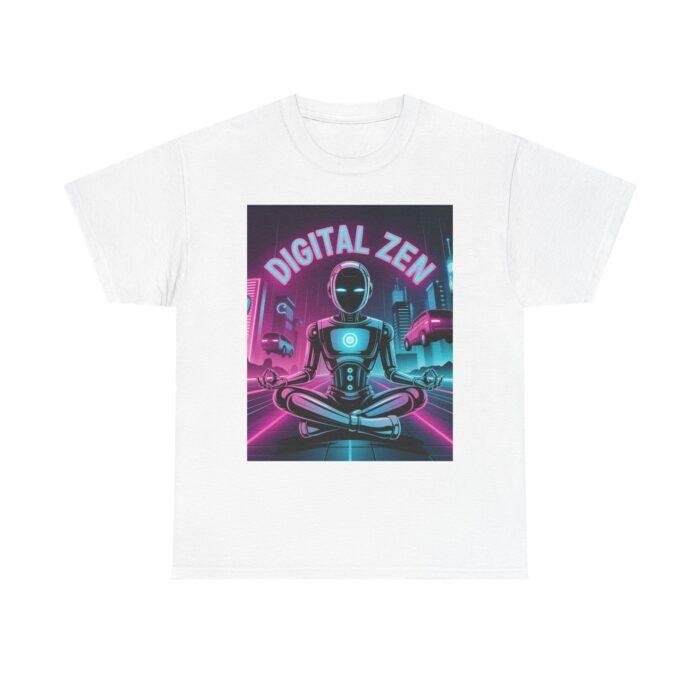 Digital Zen Unisex Tee, Chill Vibe Shirt, Tech-Inspired Apparel, Gift for Gamers, Meditation Tee, Relaxing Cotton Tee